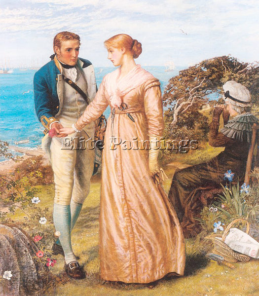 HUGHES ARTHUR ARTH34 ARTIST PAINTING REPRODUCTION HANDMADE OIL CANVAS REPRO WALL