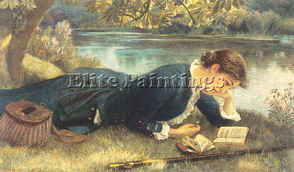 HUGHES ARTHUR ARTH36 ARTIST PAINTING REPRODUCTION HANDMADE OIL CANVAS REPRO WALL