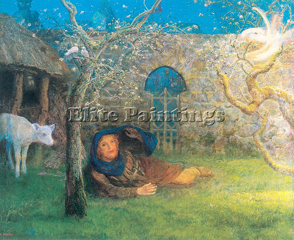 HUGHES ARTHUR ARTH49 ARTIST PAINTING REPRODUCTION HANDMADE OIL CANVAS REPRO WALL