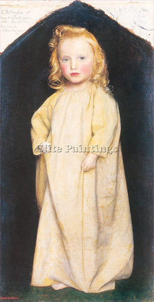 HUGHES ARTHUR ARTH53 ARTIST PAINTING REPRODUCTION HANDMADE OIL CANVAS REPRO WALL