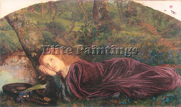 HUGHES ARTHUR ARTH55 ARTIST PAINTING REPRODUCTION HANDMADE OIL CANVAS REPRO WALL