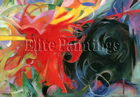 FAMOUS PAINTINGS CAUSTIC FORMS ARTIST PAINTING REPRODUCTION HANDMADE OIL CANVAS