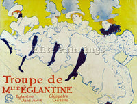 LAUTREC LA TROUP DE MLLE ELEGANT POSTER 1895C ARTIST PAINTING REPRODUCTION OIL