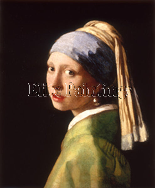 FAMOUS PAINTINGS GIRL PEARL HI ARTIST PAINTING REPRODUCTION HANDMADE OIL CANVAS