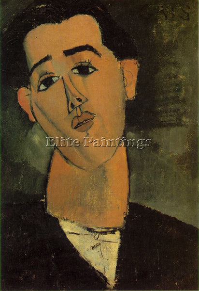 AMEDEO MODIGLIANI  GRIS ARTIST PAINTING REPRODUCTION HANDMADE CANVAS REPRO WALL