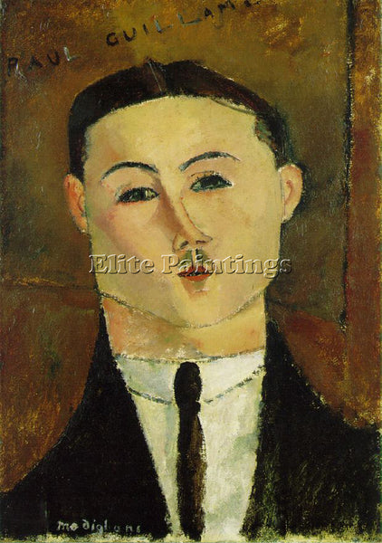 AMEDEO MODIGLIANI  GUILLAUME ARTIST PAINTING REPRODUCTION HANDMADE CANVAS REPRO