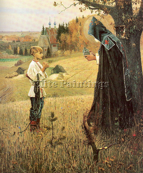 NESTEROV MIKHAIL NM5 ARTIST PAINTING REPRODUCTION HANDMADE OIL CANVAS REPRO WALL