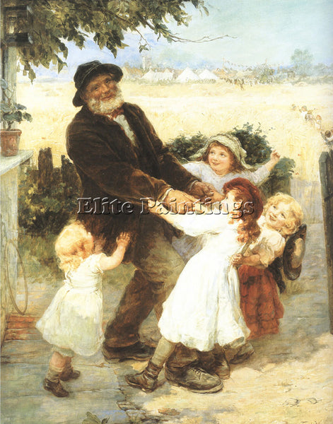 FREDERICK MORGAN OFF TO THE FAIR ARTIST PAINTING REPRODUCTION HANDMADE OIL REPRO