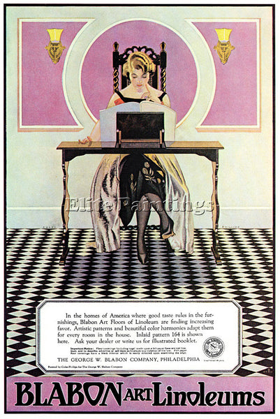 COLES PHILLIPS CP27 ARTIST PAINTING REPRODUCTION HANDMADE CANVAS REPRO WALL DECO