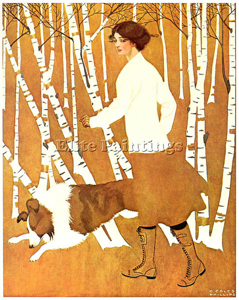 COLES PHILLIPS CP41 ARTIST PAINTING REPRODUCTION HANDMADE CANVAS REPRO WALL DECO