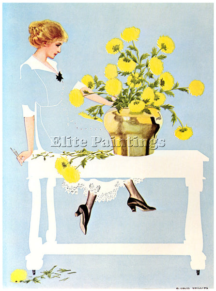 COLES PHILLIPS CP42 ARTIST PAINTING REPRODUCTION HANDMADE CANVAS REPRO WALL DECO