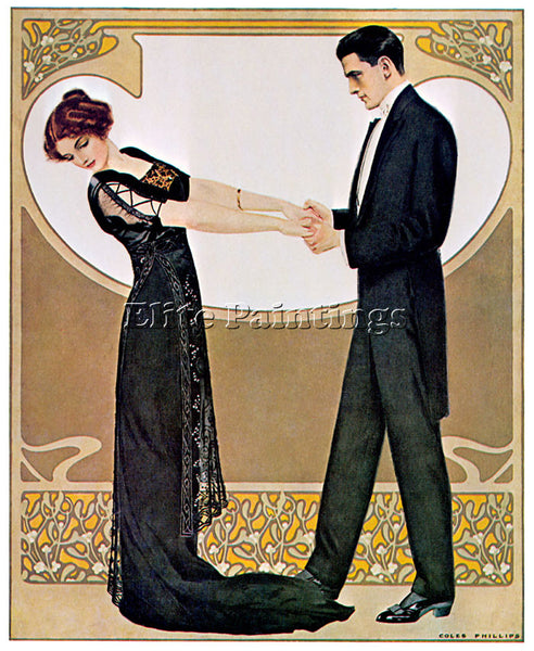 COLES PHILLIPS CP43 ARTIST PAINTING REPRODUCTION HANDMADE CANVAS REPRO WALL DECO