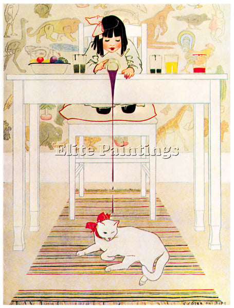 COLES PHILLIPS CP47 ARTIST PAINTING REPRODUCTION HANDMADE CANVAS REPRO WALL DECO