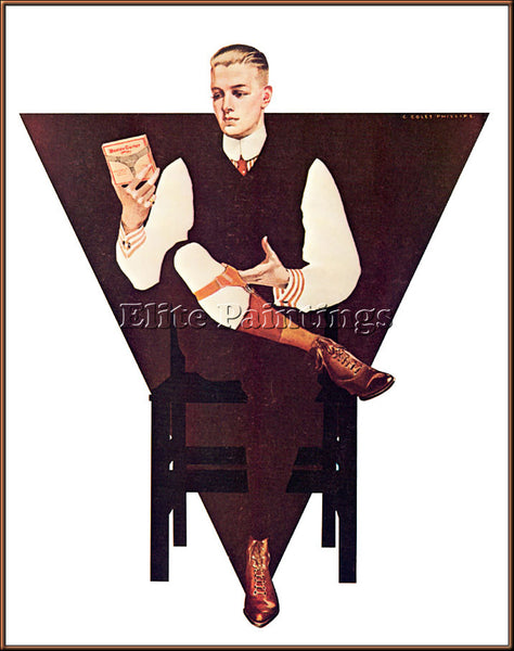 COLES PHILLIPS CP52 ARTIST PAINTING REPRODUCTION HANDMADE CANVAS REPRO WALL DECO