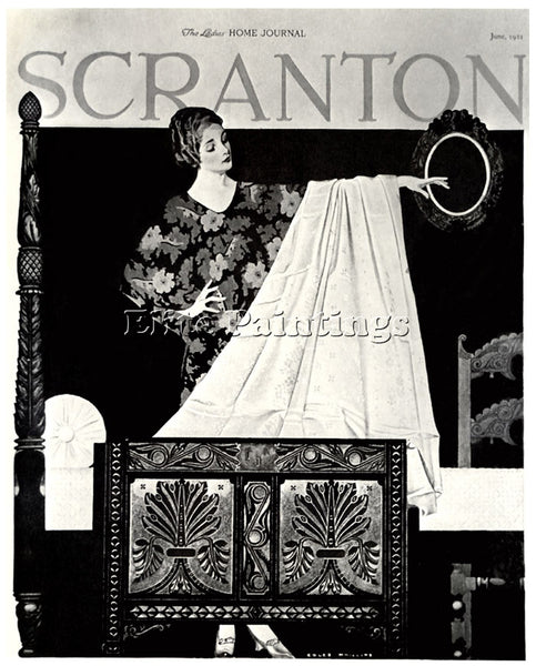 COLES PHILLIPS CP61 ARTIST PAINTING REPRODUCTION HANDMADE CANVAS REPRO WALL DECO