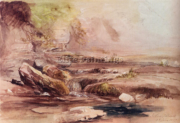 SAMUEL PALMER IN CUSOP BROOK NEAR HAY ON WYE WALES ARTIST PAINTING REPRODUCTION