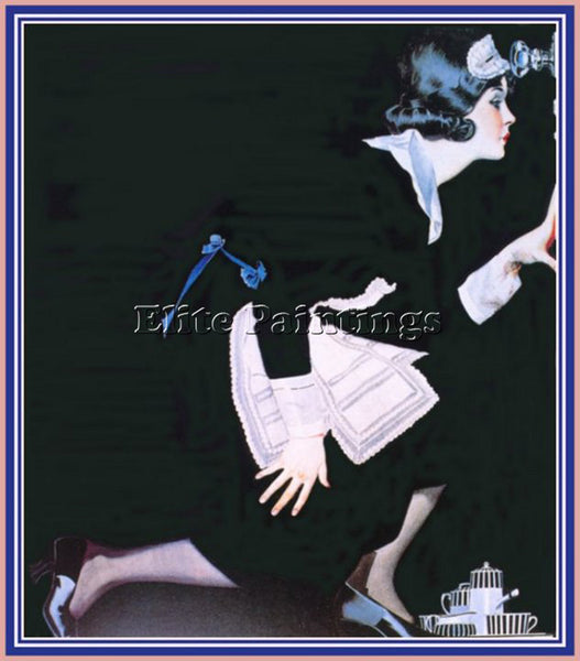 COLES PHILLIPS CP84 ARTIST PAINTING REPRODUCTION HANDMADE CANVAS REPRO WALL DECO