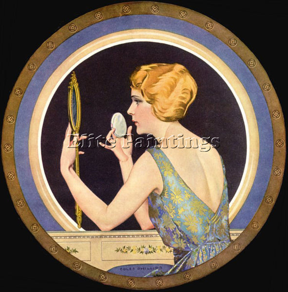 COLES PHILLIPS CP97 ARTIST PAINTING REPRODUCTION HANDMADE CANVAS REPRO WALL DECO