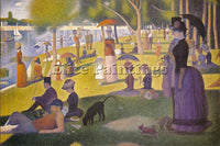 GEORGES SEURAT SEU1 ARTIST PAINTING REPRODUCTION HANDMADE CANVAS REPRO WALL DECO