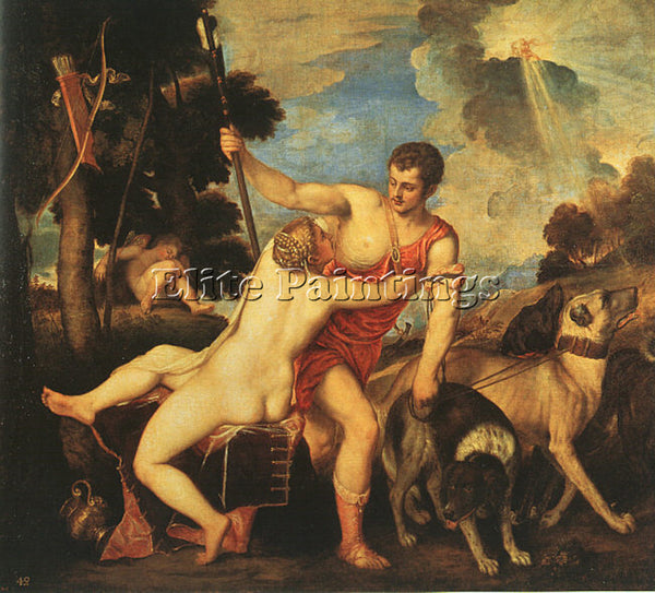 TITIAN T 4 ARTIST PAINTING REPRODUCTION HANDMADE OIL CANVAS REPRO WALL ART DECO