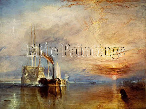FAMOUS PAINTINGS TURNER THE LAST RIDE OF THE TEMERAIRE 375 ARTIST PAINTING REPRO